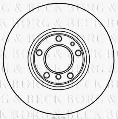 Тормозной диск BORG & BECK BBD5745S