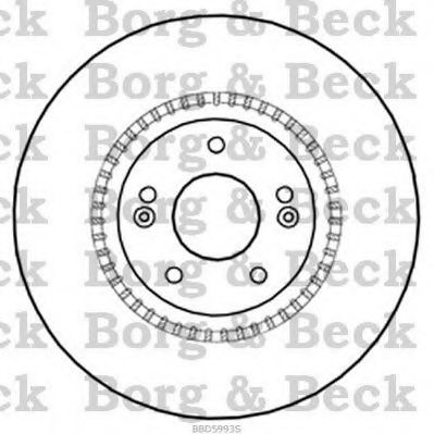 Тормозной диск BORG & BECK BBD5993S
