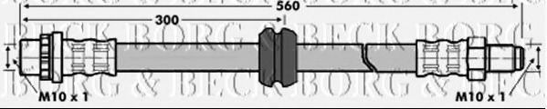 Тормозной шланг BORG & BECK BBH6842