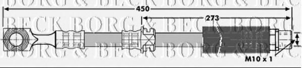 Тормозной шланг BORG & BECK BBH7123