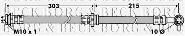 Тормозной шланг BORG & BECK BBH7158