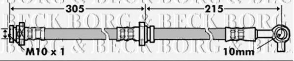 Тормозной шланг BORG & BECK BBH7159