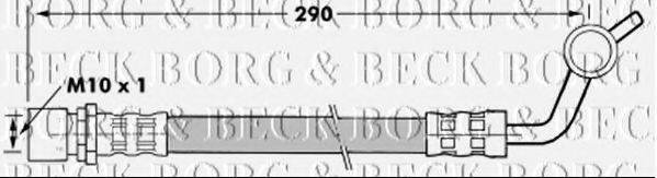 Тормозной шланг BORG & BECK BBH7286