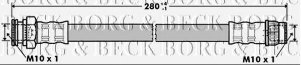 Тормозной шланг BORG & BECK BBH7356