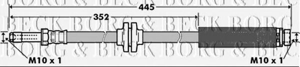 Тормозной шланг BORG & BECK BBH7360