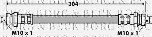 Тормозной шланг BORG & BECK BBH7469