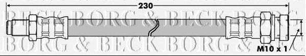 Тормозной шланг BORG & BECK BBH7502