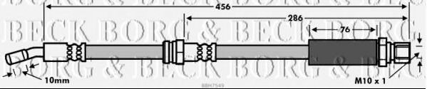 Тормозной шланг BORG & BECK BBH7549