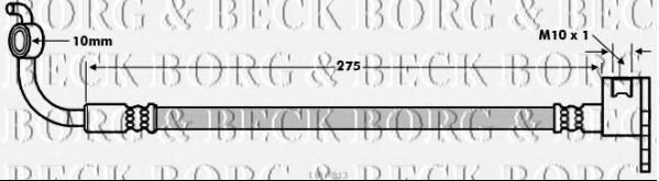Тормозной шланг BORG & BECK BBH7813