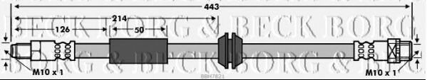 Тормозной шланг BORG & BECK BBH7821