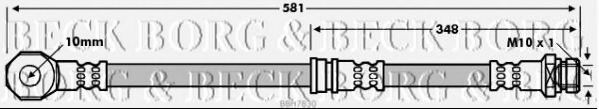 Тормозной шланг BORG & BECK BBH7830