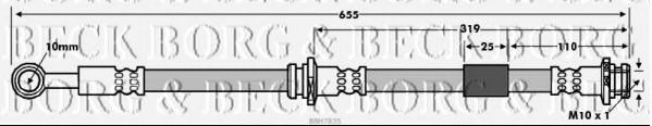 Тормозной шланг BORG & BECK BBH7835