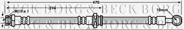 Тормозной шланг BORG & BECK BBH7863