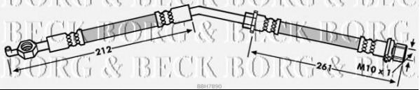 Тормозной шланг BORG & BECK BBH7890