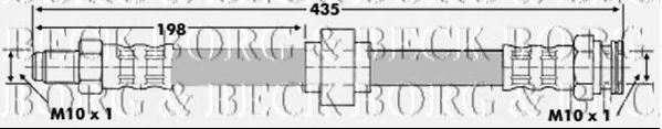 Тормозной шланг BORG & BECK BBH6066