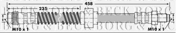 Тормозной шланг BORG & BECK BBH6067