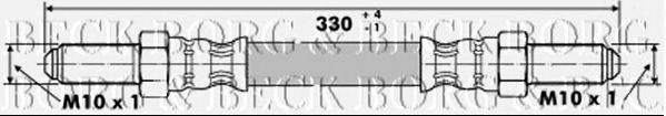 Тормозной шланг BORG & BECK BBH6135