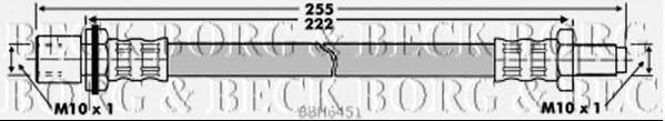 Тормозной шланг BORG & BECK BBH6451