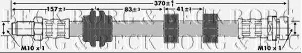 Тормозной шланг BORG & BECK BBH6657