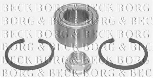 Комплект подшипника ступицы колеса BORG & BECK BWK656