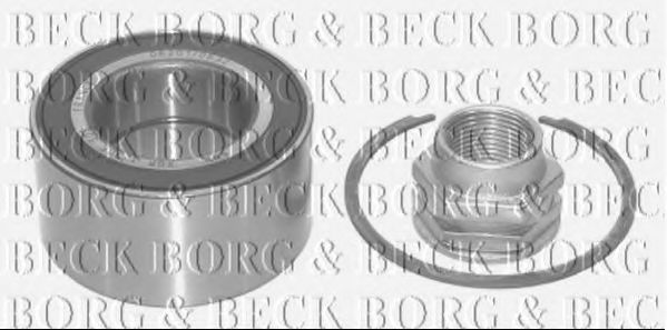Комплект подшипника ступицы колеса BORG & BECK BWK739