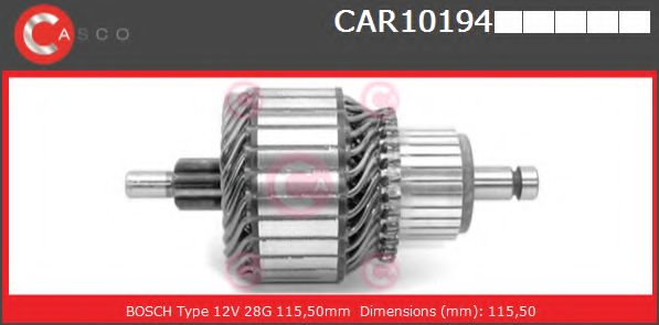Якорь, стартер CASCO CAR10194PS