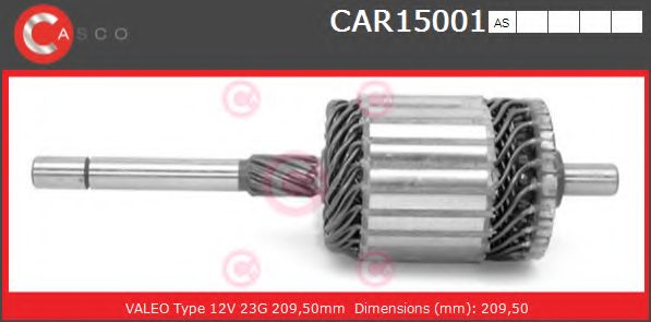 Якорь, стартер CASCO CAR15001AS