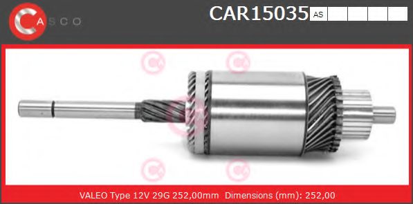 Якорь, стартер CASCO CAR15035AS