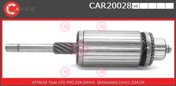 Якорь, стартер CASCO CAR20028AS