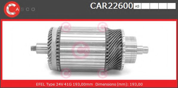 Якорь, стартер CASCO CAR22600AS