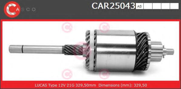 Якорь, стартер CASCO CAR25043AS