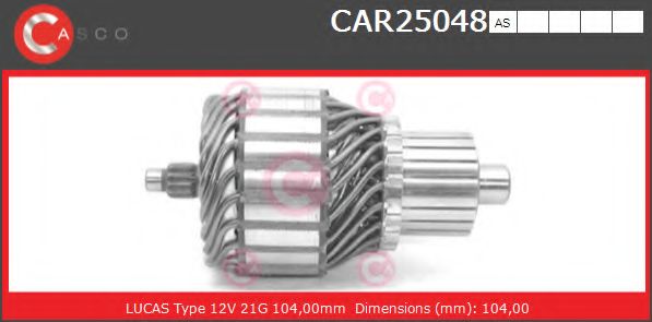 Якорь, стартер CASCO CAR25048AS