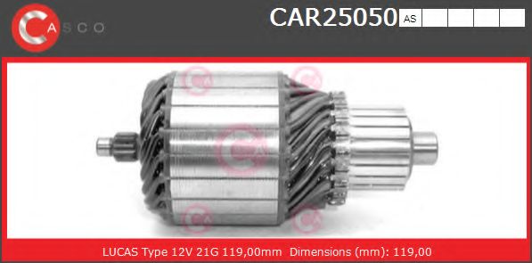 Якорь, стартер CASCO CAR25050AS