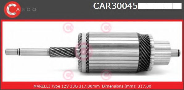 Якорь, стартер CASCO CAR30045PS