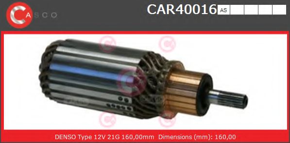 Якорь, стартер CASCO CAR40016AS