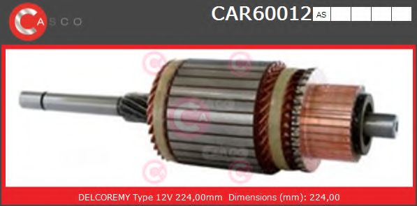 Якорь, стартер CASCO CAR60012AS