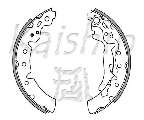Комплект тормозных колодок KAISHIN K2354