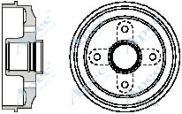 Тормозной барабан APEC braking DRM9143