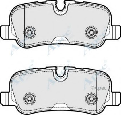 Комплект тормозных колодок, дисковый тормоз APEC braking PAD1733