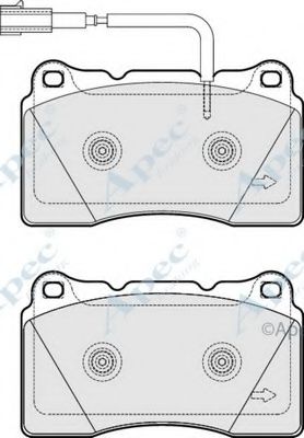 Комплект тормозных колодок, дисковый тормоз APEC braking PAD1790