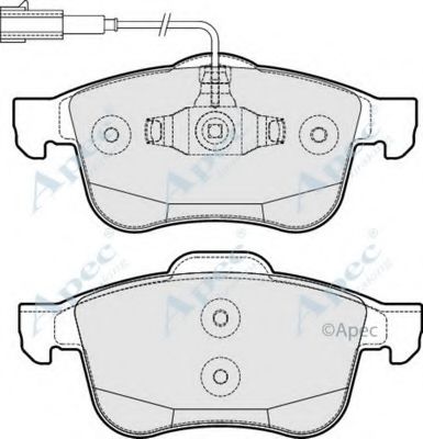 Комплект тормозных колодок, дисковый тормоз APEC braking PAD1794