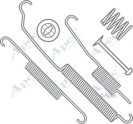 Комплектующие, тормозная колодка APEC braking KIT614