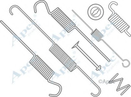 Комплектующие, тормозная колодка APEC braking KIT719