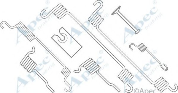 Комплектующие, тормозная колодка APEC braking KIT785