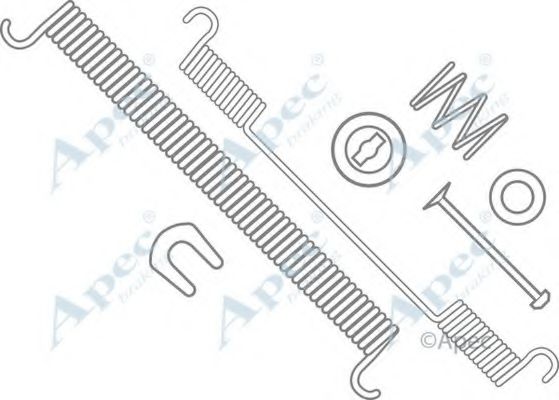 Комплектующие, тормозная колодка APEC braking KIT860