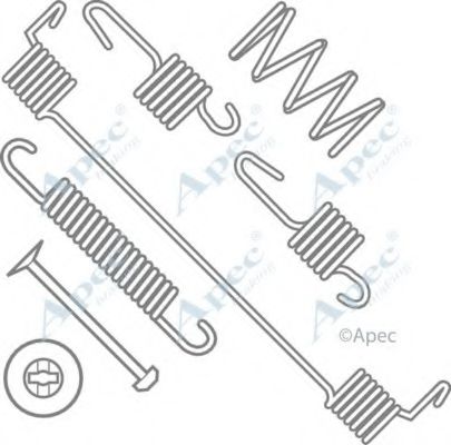 Комплектующие, тормозная колодка APEC braking KIT957