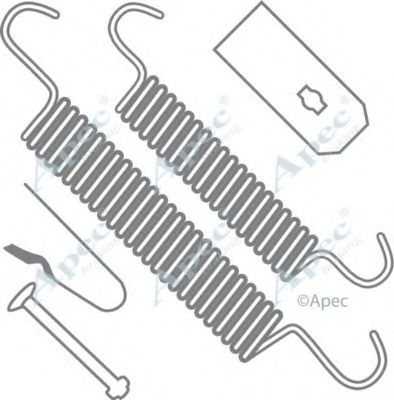 Комплектующие, тормозная колодка APEC braking KIT2020