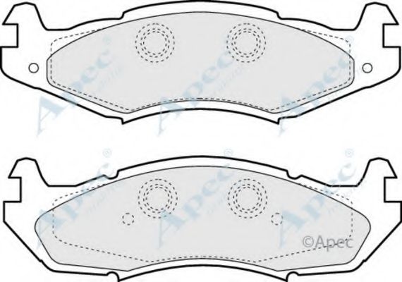 Комплект тормозных колодок, дисковый тормоз APEC braking PAD818