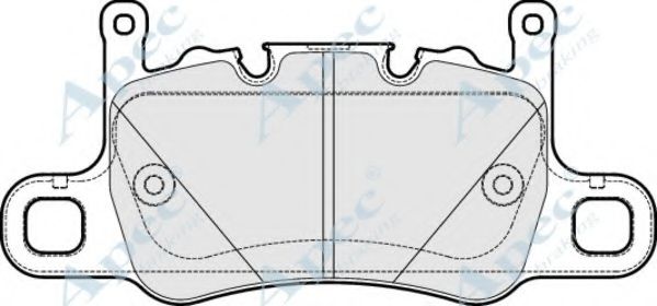 Комплект тормозных колодок, дисковый тормоз APEC braking PAD2022