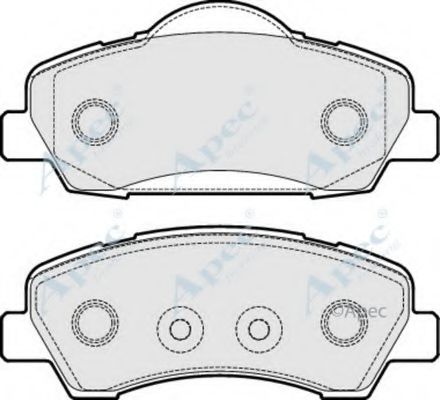 Комплект тормозных колодок, дисковый тормоз APEC braking PAD1937